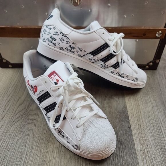 NWOB Adidas Superstar x Philip Colbert Save the Lobster Sneakers size 10.5 - Picture 1 of 13
